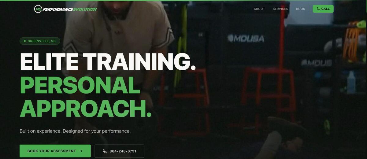 Performance Evolution, personal training in Greenville
